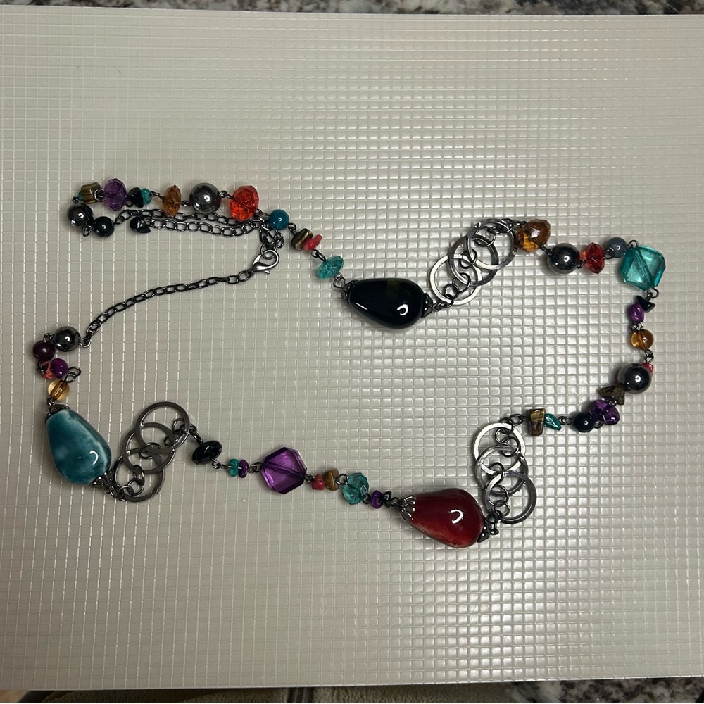 Colorful Beaded Necklace - Picture 2 of 2